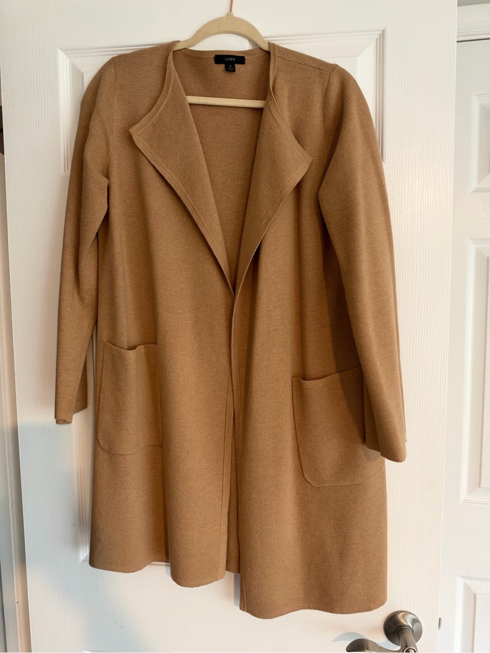 J.Crew Juliette Collarless Sweater Blazer / Coatigan – Heather Khaki (s)